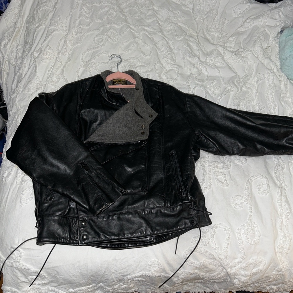 Men's Black Leather Jacket